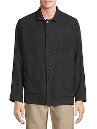 Florida Wool-Silk Shirt Jacket