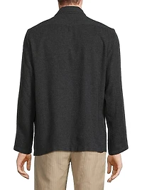 Florida Wool-Silk Shirt Jacket