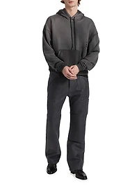 Leather Straight-Fit Utility Pants