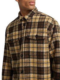 Check Cotton Knit Overshirt