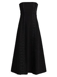Dennison Laces Bustier Midi-Dress