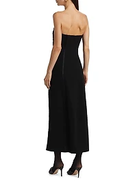 Dennison Laces Bustier Midi-Dress