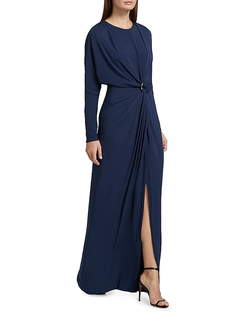 Maisie Jersey Twist Maxi Dress