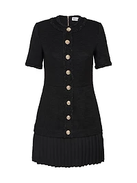 Margo Boucle Short-Sleeve Minidress