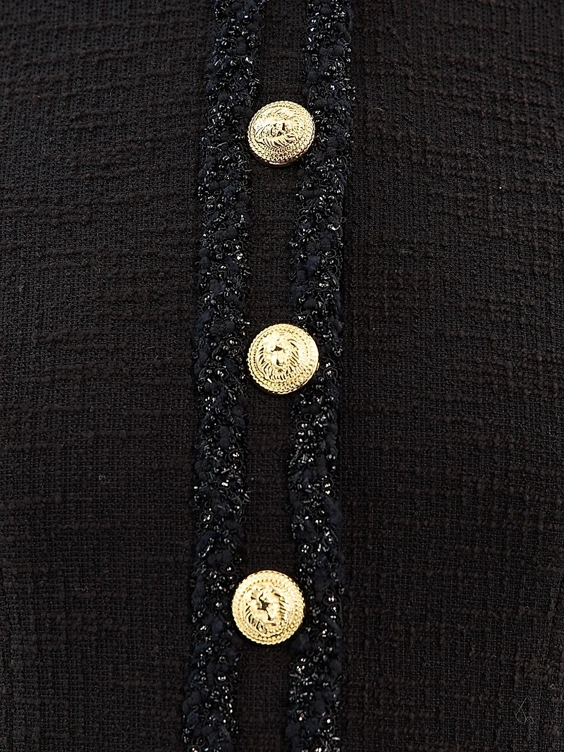 Margo Boucle Short-Sleeve Minidress