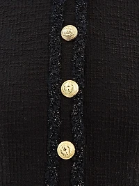 Margo Boucle Short-Sleeve Minidress