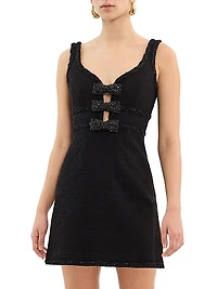 Margo Embellished Bow Minidress