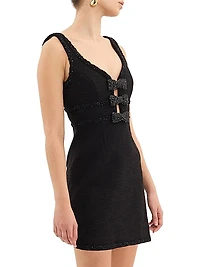 Margo Embellished Bow Minidress