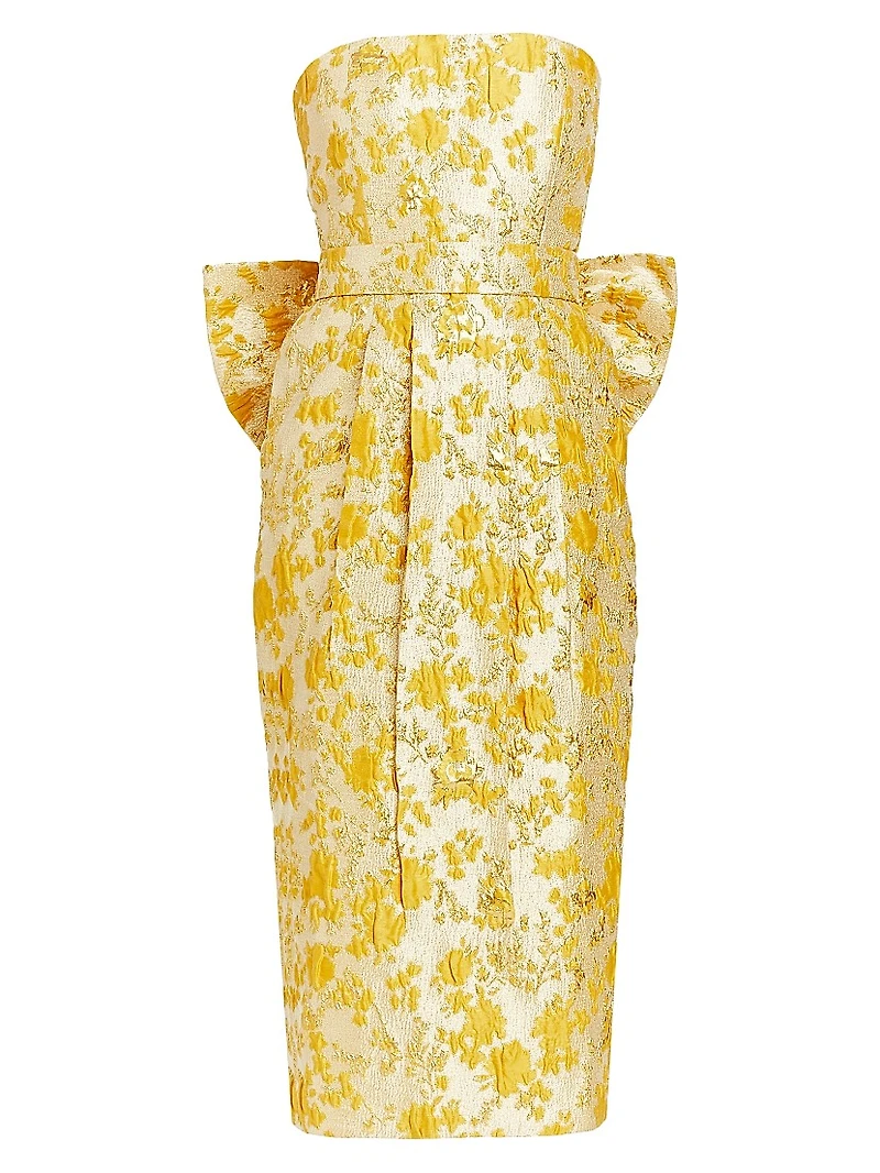 Lorena Floral Jacquard Gown