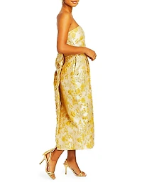 Lorena Floral Jacquard Gown