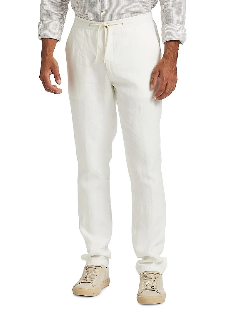 COLLECTION Linen Drawstring Trousers