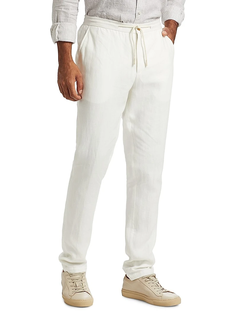 COLLECTION Linen Drawstring Trousers