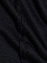 Draped Wool Jersey Maxi Dress