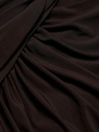 One-Shoulder Draped Gown