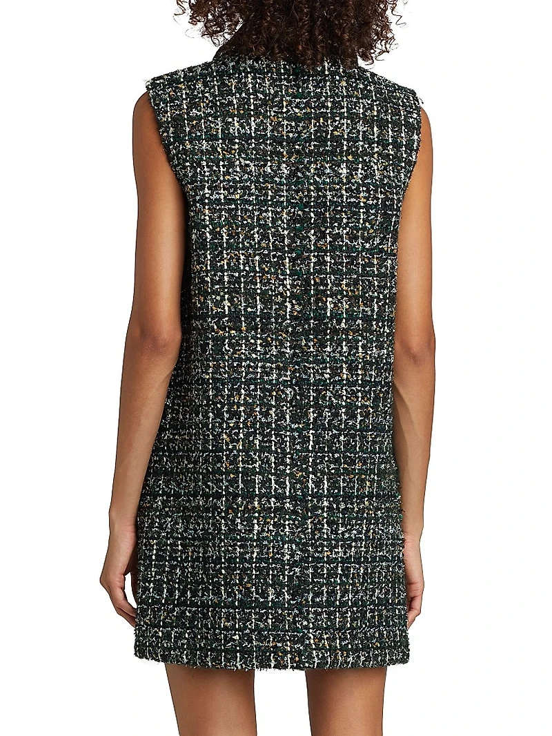 Collared Tweed Minidress