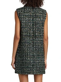 Collared Tweed Minidress