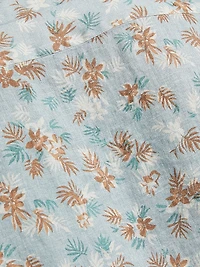 COLLECTION Floral Linen Camp Shirt