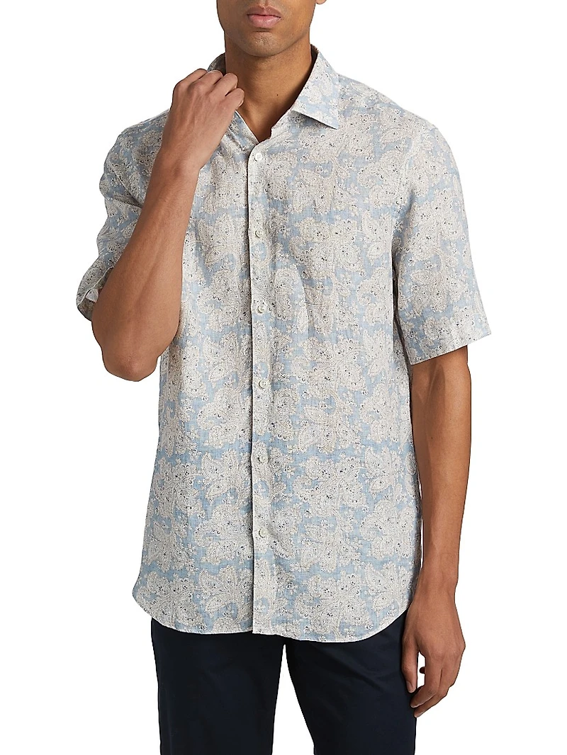 Paisley Linen Shirt