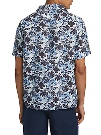 COLLECTION Floral Linen-Blend Camp Shirt