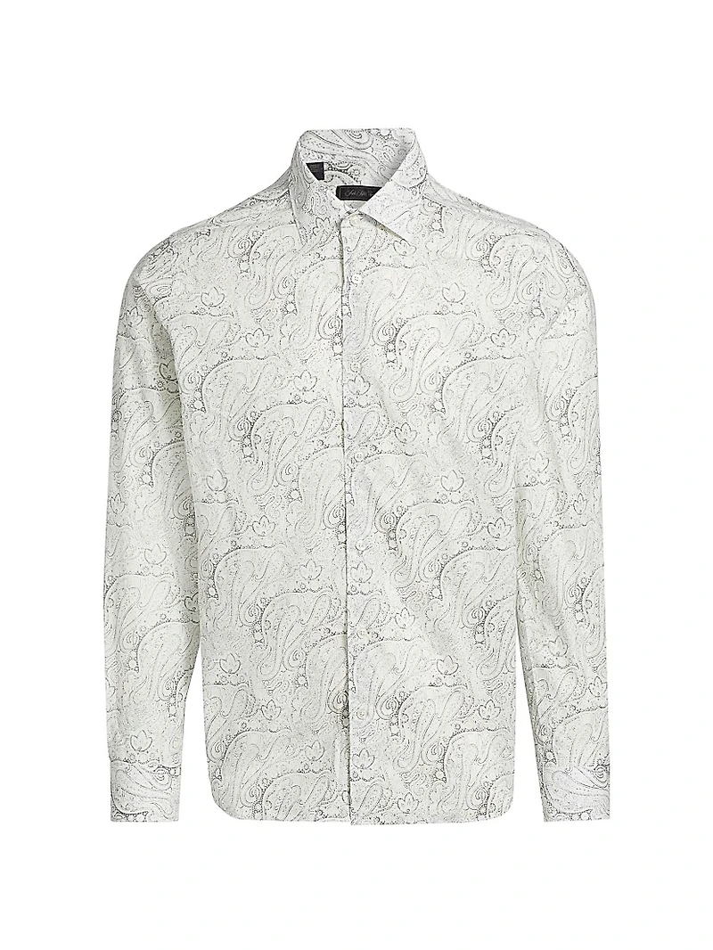 COLLECTION Paisley Button-Front Shirt