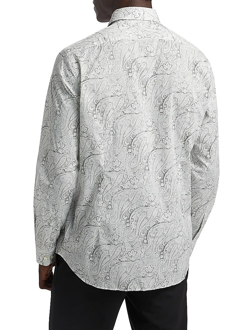 COLLECTION Paisley Button-Front Shirt