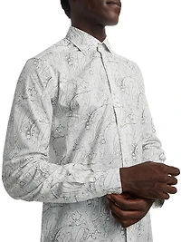 COLLECTION Paisley Button-Front Shirt