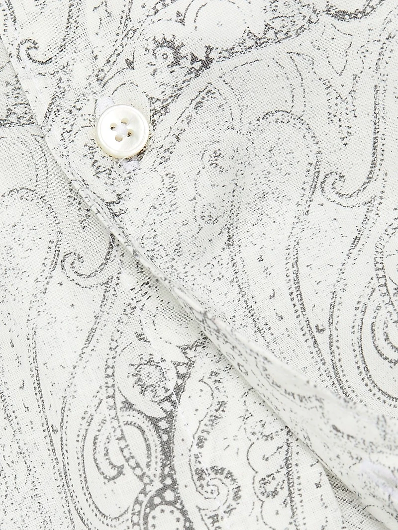 COLLECTION Paisley Button-Front Shirt