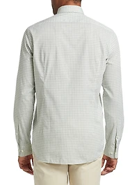 COLLECTION Green Check Button-Front Shirt