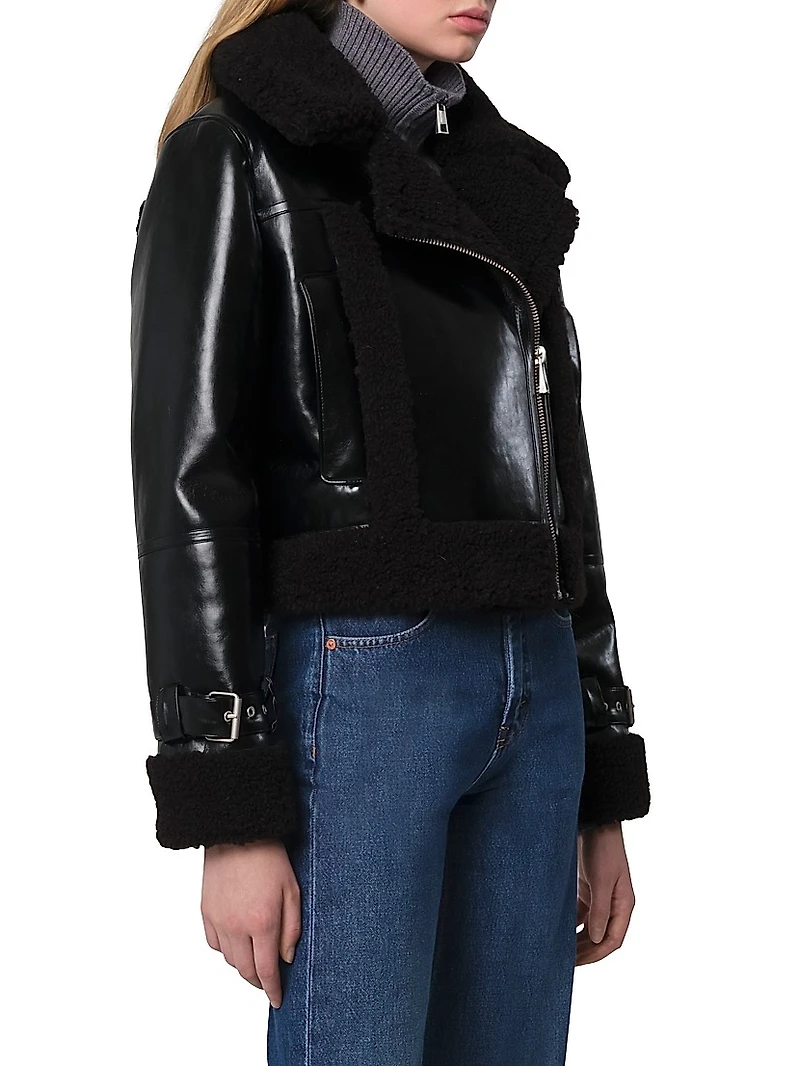 Jay Shiny Faux-Leather Jacket