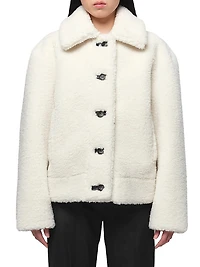 Charlie Vegan-Leather Reversible Coat