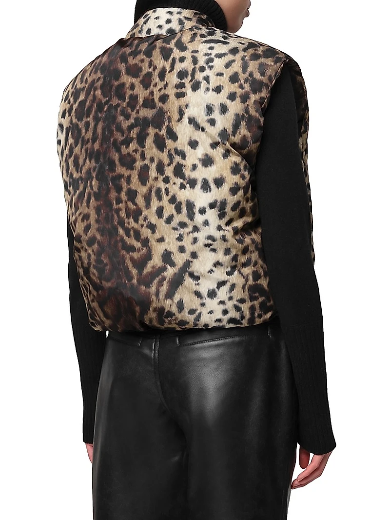 Phoenix Leopard Padded Vest