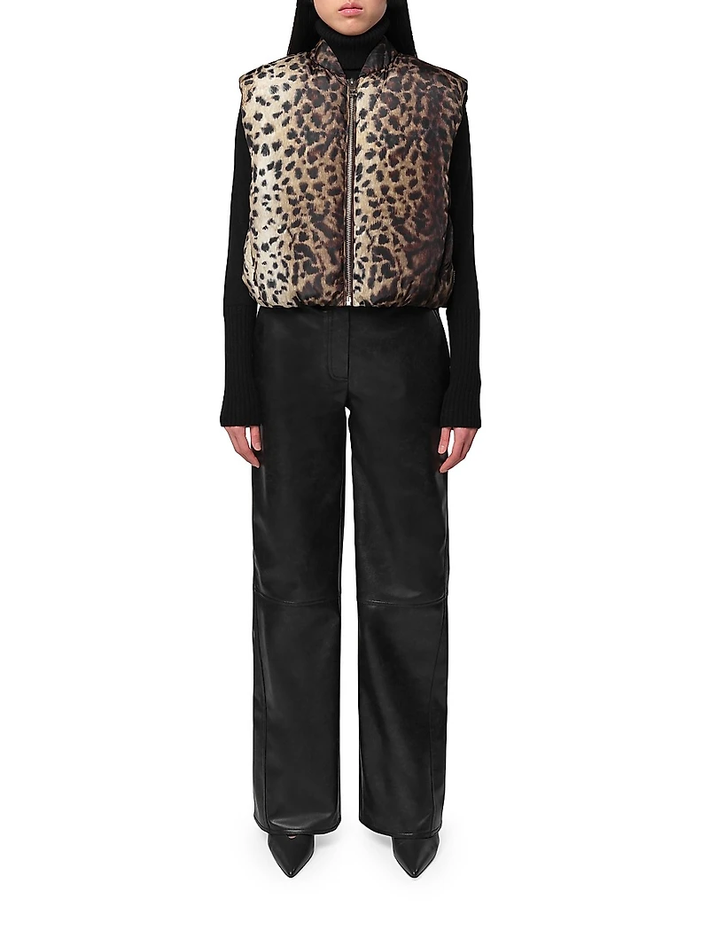 Phoenix Leopard Padded Vest