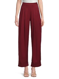 Robert Pleated High-Rise Pants
