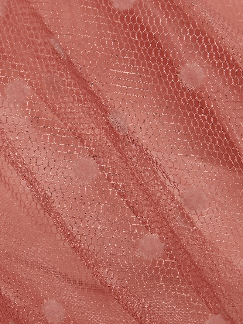 Ruched Tulle Minidress