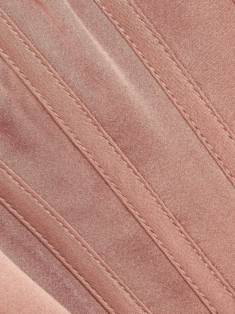 Silk Corset Crop Top