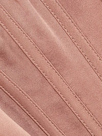 Silk Corset Crop Top