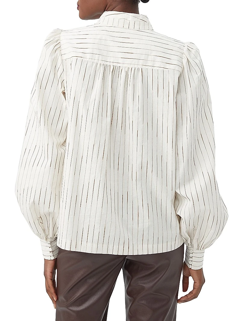 Sisi Striped Cotton Blouse