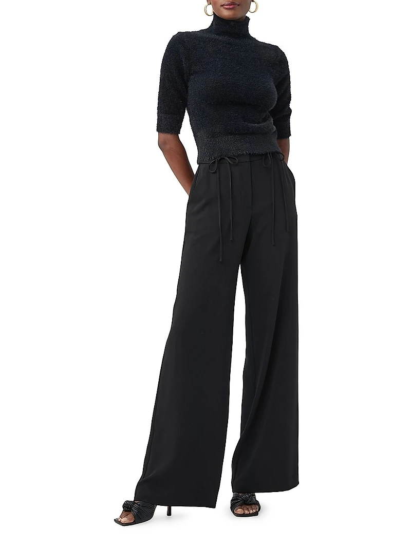 Mali Turtleneck Short-Sleeve Sweater