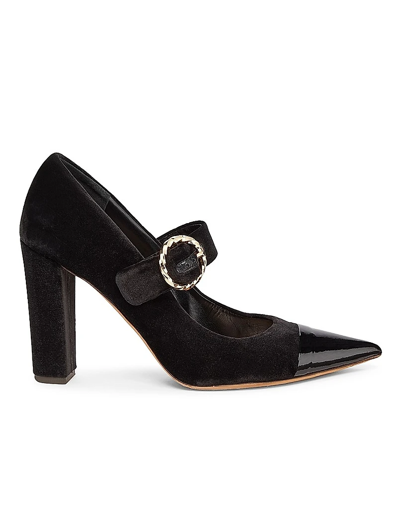 Kiki Heel 100MM Buckle-Detail Pumps