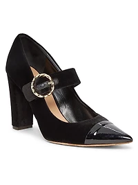 Kiki Heel 100MM Buckle-Detail Pumps