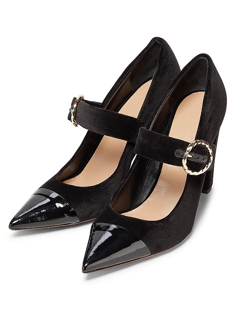 Kiki Heel 100MM Buckle-Detail Pumps