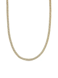 Curb Chain Necklace 18K Yellow Gold