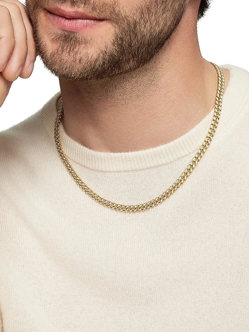 Curb Chain Necklace 18K Yellow Gold