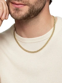 Curb Chain Necklace 18K Yellow Gold