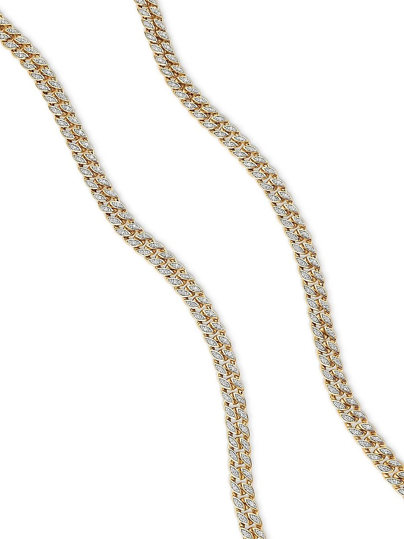 Curb Chain Necklace 18K Yellow Gold