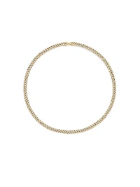 Curb Chain Necklace 18K Yellow Gold