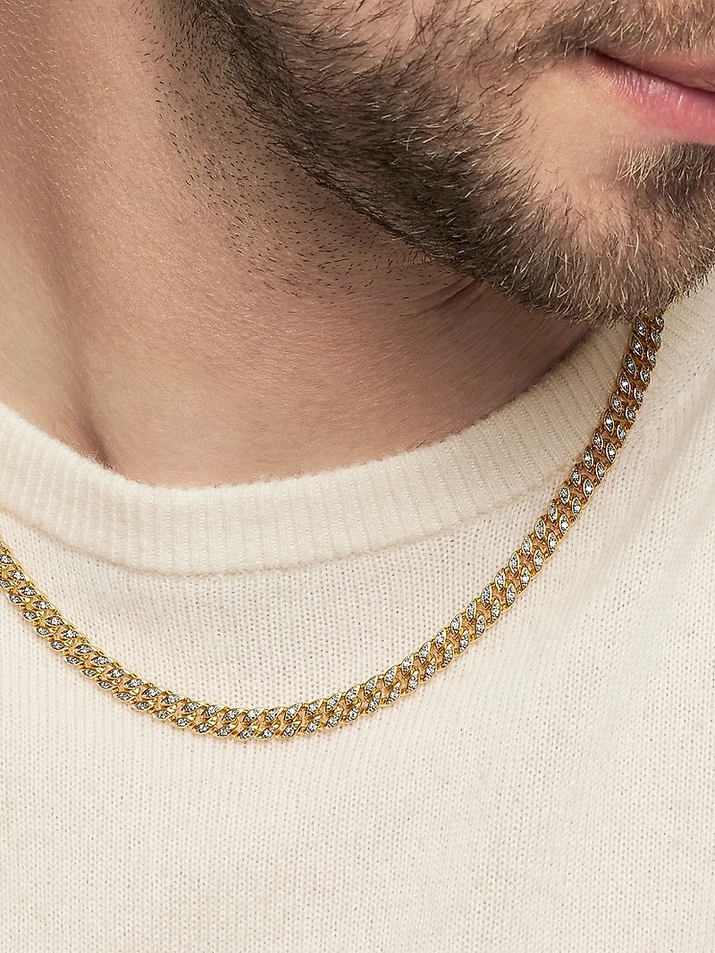 Curb Chain Necklace 18K Yellow Gold