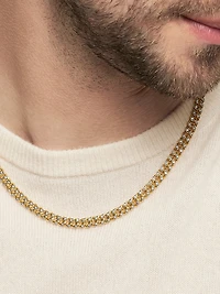 Curb Chain Necklace 18K Yellow Gold
