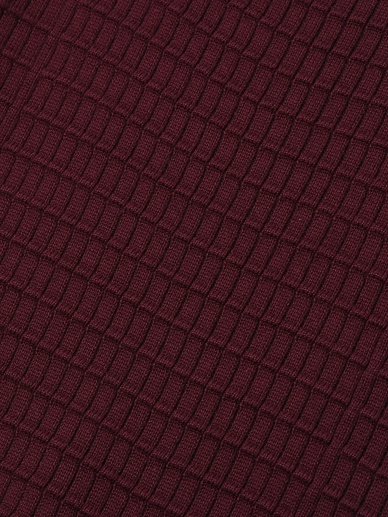 Carmen Waffle-Knit Minidress