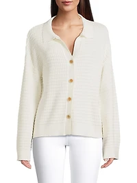 Oriane Waffle-Knit Shirt